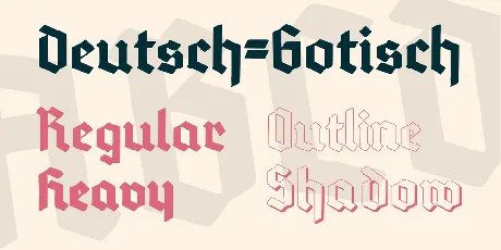 Deutsch-Gotisch font