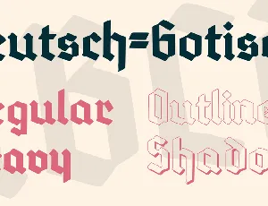 Deutsch-Gotisch font