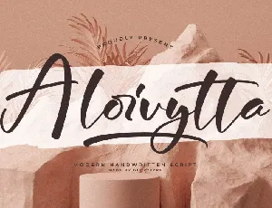 Aloivytta â€“ Handwritten Script font