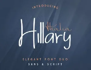 Thalia Hillary Duo font