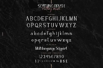 Scathing Brush Duo font