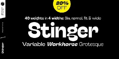 Stinger Sans Family font