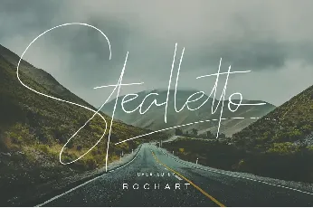 Stealletto Signature font