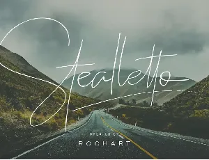 Stealletto Signature font