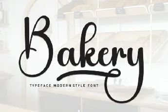 Bakery Calligraphy Typeface font