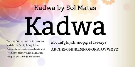 Kadwa font