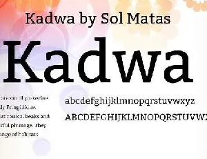 Kadwa font