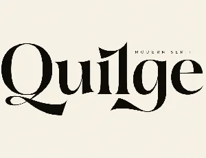 Quilge DEMO VERSION font