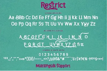 Restrict font