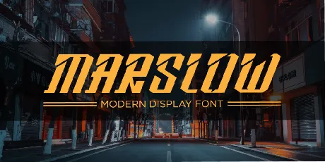 Marslow Demo font