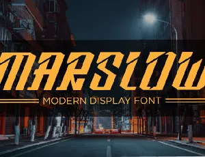 Marslow Demo font