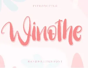 Winothe font