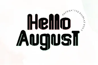 Hello August - Personal Use font