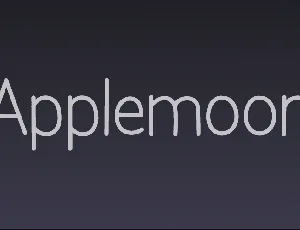 Applemoon font