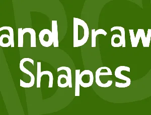 Hand Drawn Shapes font