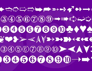 Digits font