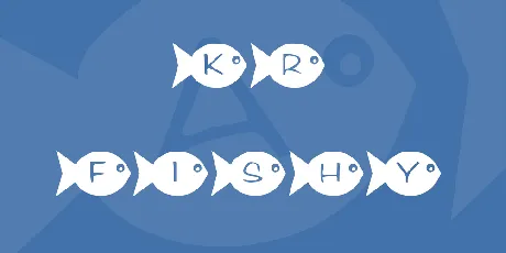 KR Fishy font