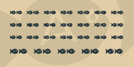 KR Fishy font