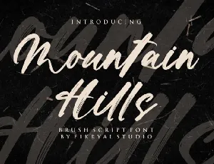 Mountain Hills font