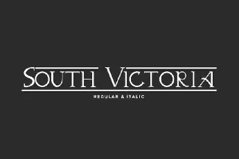 South Victoria Display font