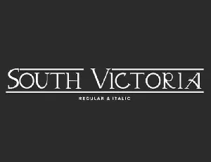 South Victoria Display font