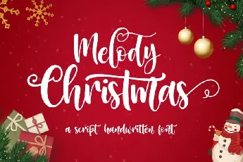 Melody Christmas Calligraphy font