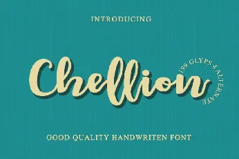 Chellion Script font