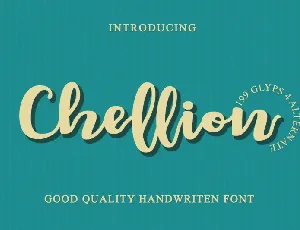 Chellion Script font