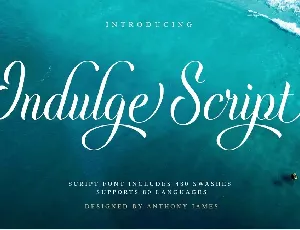 Indulge Script font