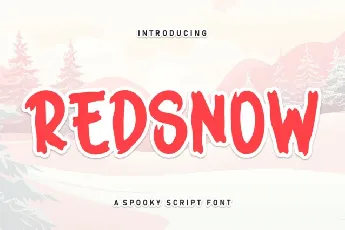 Redsnow Display font