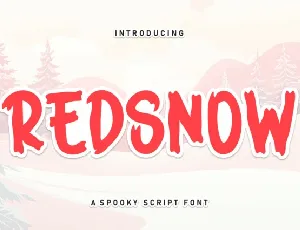 Redsnow Display font