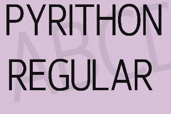 Pyrithon font