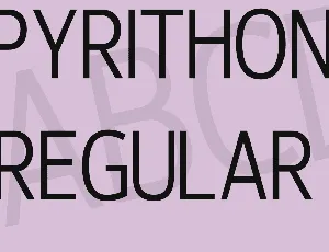 Pyrithon font