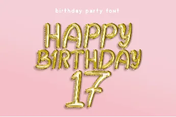 Birthday Party font