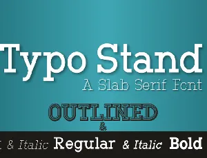 Typo Stand Demo font