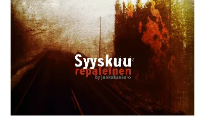 Syyskuu repaleinen font