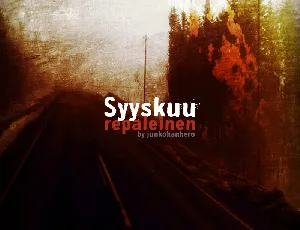 Syyskuu repaleinen font