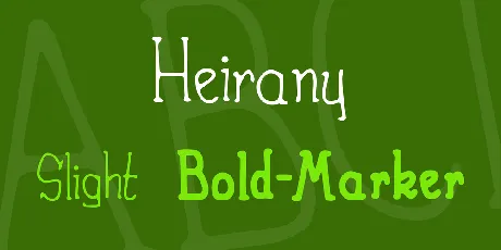 Heirany font