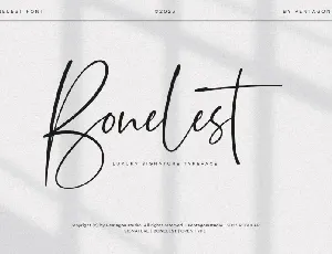 Bonelest | Stylish Ligature font