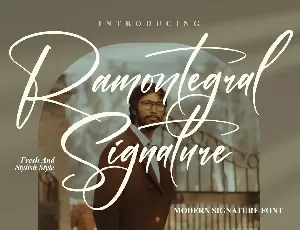 Ramontegral Signature font