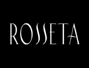 Rosseta Serif font