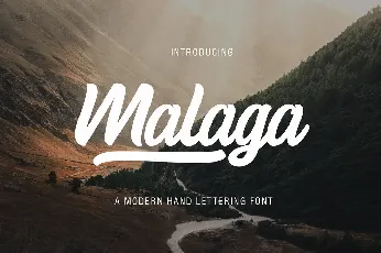 Malaga Script font