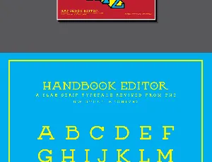 Handbook Editor Typeface font