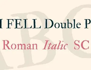 IM Fell Double Pica font