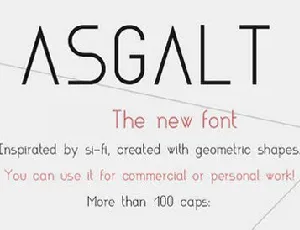 Asgalt font