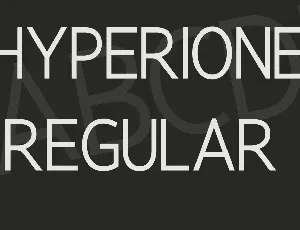 Hyperione font