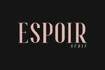 Espoir Serif Family font