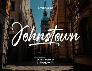 Johnstown Demo font