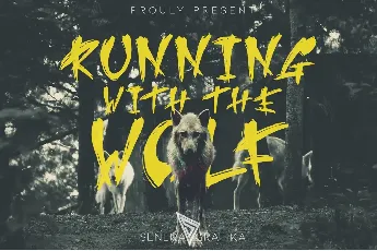 Running Wolf font