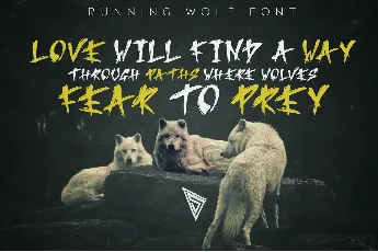 Running Wolf font